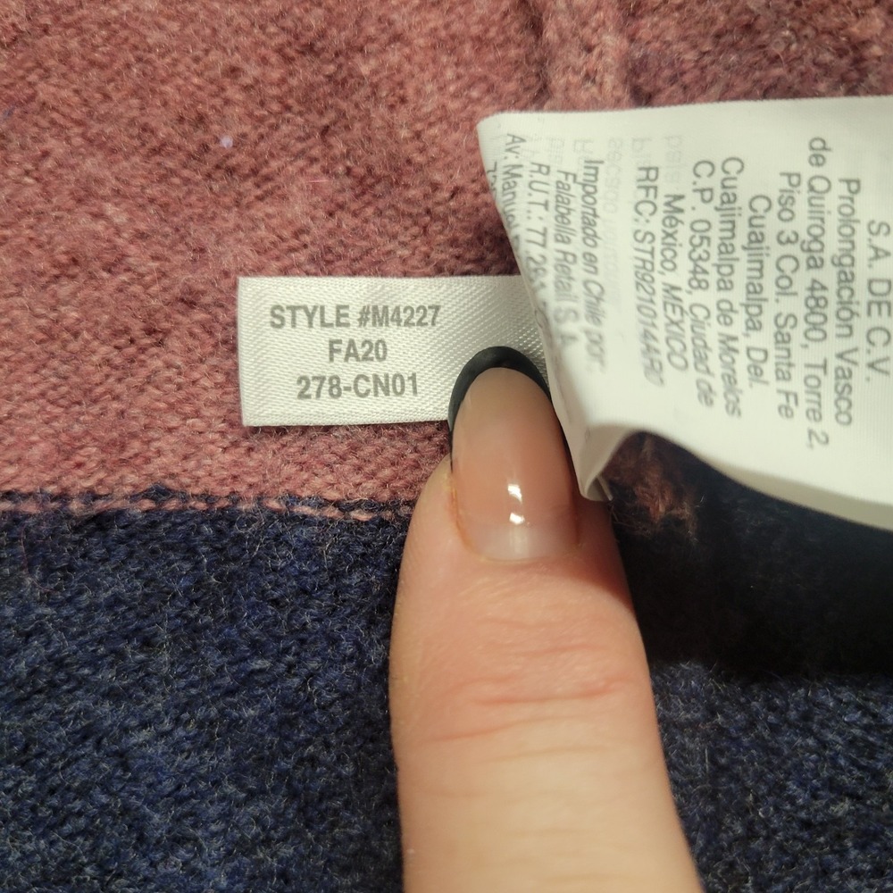 Madewell Kent Striped Cardigan Sweater in Coziest Yarn Colorblock Alpaca Blend S - Picture 7 of 8
